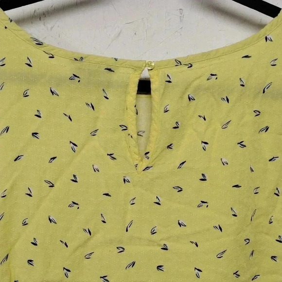 Buffalo David Bitton XL Lattice Trim Sleeves Keyhole Back Blouse - Picture 8 of 9